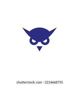 ilustración del vector de la cabeza de búho para icono, símbolo o logotipo. logotipo de cabeza de búho