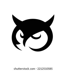Owl Head Vector Logo Design Template
