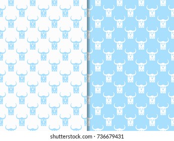 owl, helmet Geometric seamless pattern