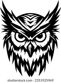 Owl - High Quality Vector Logo - Vector illustration ideal for T-shirt graphic