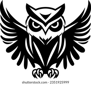 Owl - High Quality Vector Logo - Vector illustration ideal for T-shirt graphic