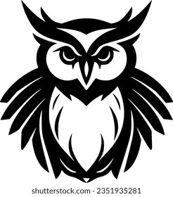 Owl - High Quality Vector Logo - Vector illustration ideal for T-shirt graphic