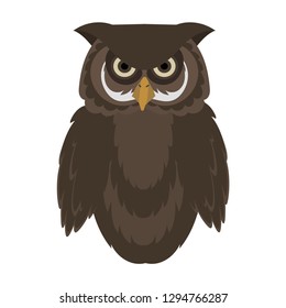 Owl. Owl icon. Animal, bird. Vector illustration. EPS 10.