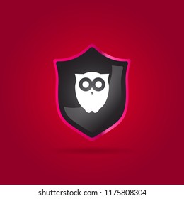owl icon. animal sign