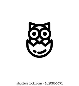 Owl Icon , Autumn Symbol.