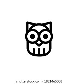 Owl Icon , Autumn Symbol.