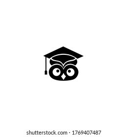 Owl icon. design elements for schools , educational signs and sport

