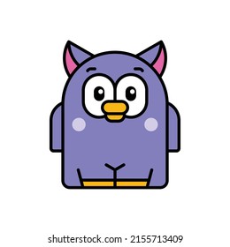 Owl icon. Icon design. Template elements. Flat style