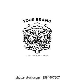 owl icon design - vector illustration