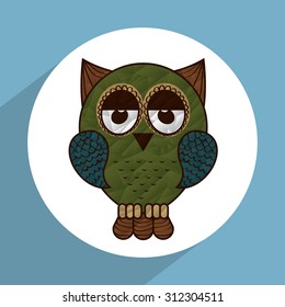 owl icon design, vector illustration eps10 graphic 
