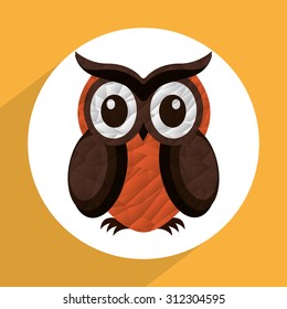 owl icon design, vector illustration eps10 graphic 