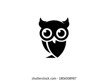 ilustración vectorial de diseño de icono de búho
