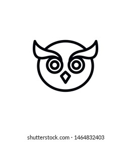 Owl icon. Element of Education icon. Thin line icon