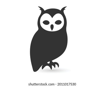owl icon isolated. bird sign