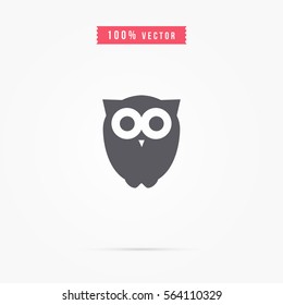 owl icon isolated. bird sign