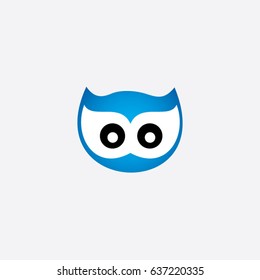 owl icon logo animal