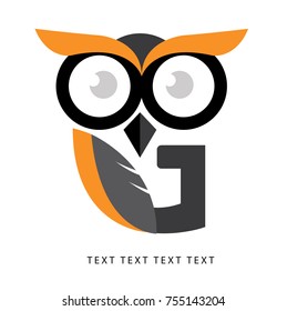 Owl icon, owl logo design.