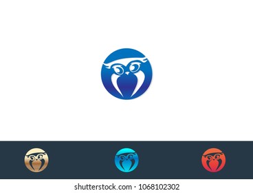 Owl Icon Logo Design Element