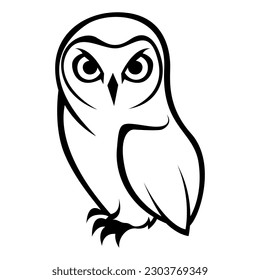 vector de plantilla de diseño de logotipo de icono de owl