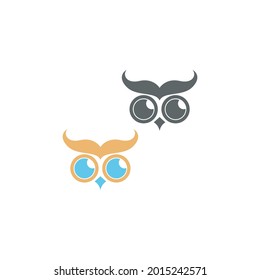 Owl icon logo design vector template illustration