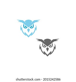 Owl icon logo design vector template illustration
