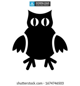owl icon or logo isolated sign symbol vector illustration - high quality black style vector icons

