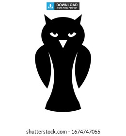 owl icon or logo isolated sign symbol vector illustration - high quality black style vector icons
