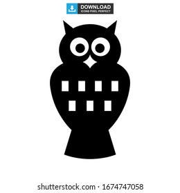 owl icon or logo isolated sign symbol vector illustration - high quality black style vector icons
