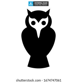 owl icon or logo isolated sign symbol vector illustration - high quality black style vector icons
