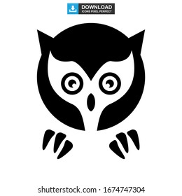 owl icon or logo isolated sign symbol vector illustration - high quality black style vector icons
