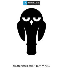 owl icon or logo isolated sign symbol vector illustration - high quality black style vector icons
