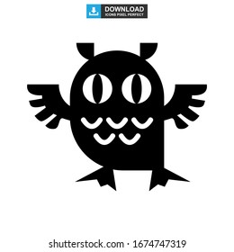 owl icon or logo isolated sign symbol vector illustration - high quality black style vector icons
