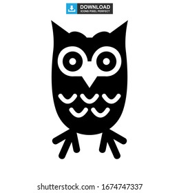 owl icon or logo isolated sign symbol vector illustration - high quality black style vector icons
