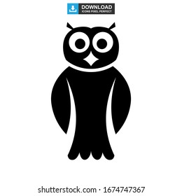 owl icon or logo isolated sign symbol vector illustration - high quality black style vector icons
