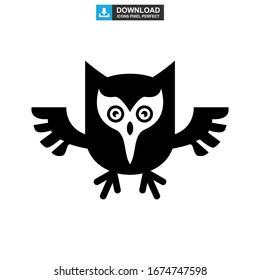 owl icon or logo isolated sign symbol vector illustration - high quality black style vector icons