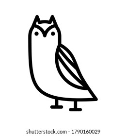 owl icon or logo isolated sign symbol vector illustration - high quality black style vector icons
