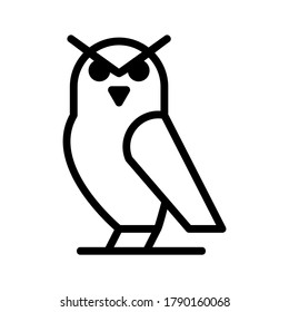 owl icon or logo isolated sign symbol vector illustration - high quality black style vector icons
