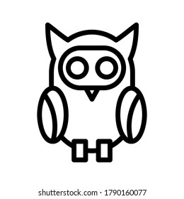 owl icon or logo isolated sign symbol vector illustration - high quality black style vector icons
