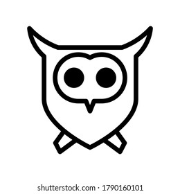 owl icon or logo isolated sign symbol vector illustration - high quality black style vector icons
