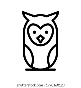 owl icon or logo isolated sign symbol vector illustration - high quality black style vector icons
