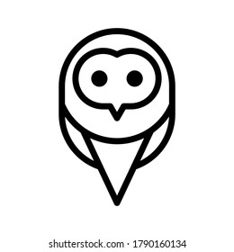 owl icon or logo isolated sign symbol vector illustration - high quality black style vector icons
