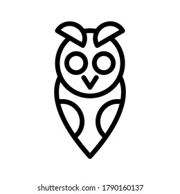 owl icon or logo isolated sign symbol vector illustration - high quality black style vector icons
