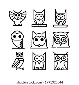 owl icon or logo isolated sign symbol vector illustration - Collection of high quality black style vector icons
