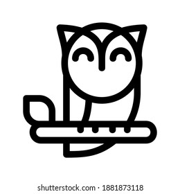 Owl icon or logo isolated sign symbol vector illustration - high quality black style vector icons
