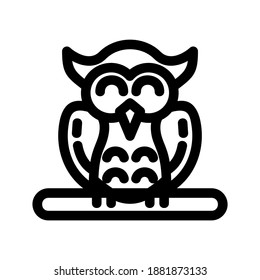 Owl icon or logo isolated sign symbol vector illustration - high quality black style vector icons
