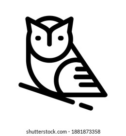 Owl icon or logo isolated sign symbol vector illustration - high quality black style vector icons
