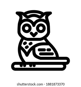 Owl icon or logo isolated sign symbol vector illustration - high quality black style vector icons
