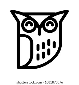 Owl icon or logo isolated sign symbol vector illustration - high quality black style vector icons
