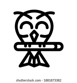Owl icon or logo isolated sign symbol vector illustration - high quality black style vector icons
