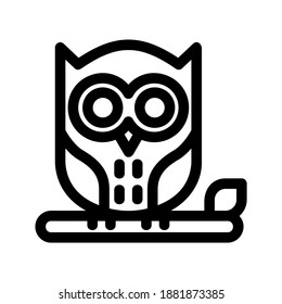 Owl icon or logo isolated sign symbol vector illustration - high quality black style vector icons
